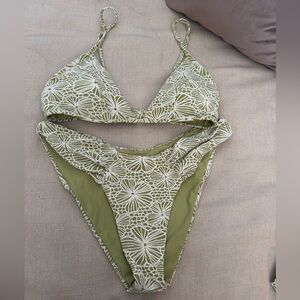 Blackbough Olive and Cream Bikini